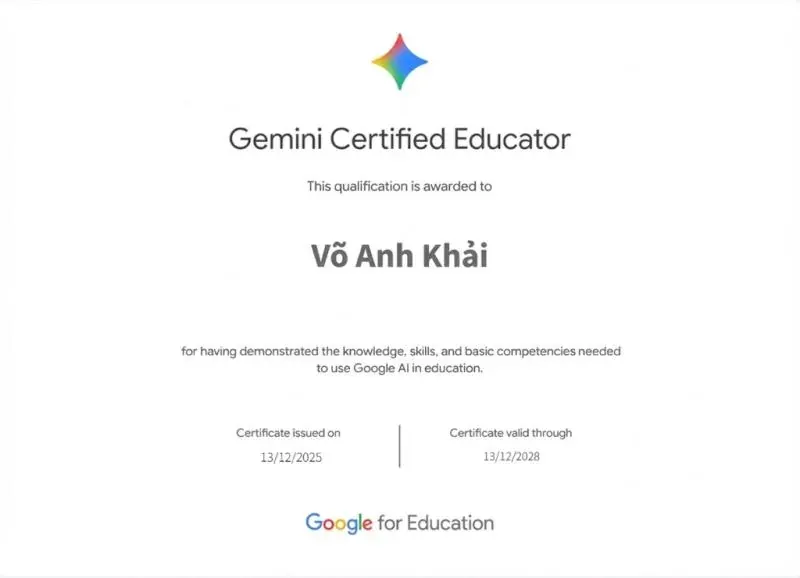 Gemini Certified Educator