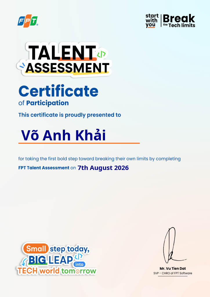 FPT Talent Assessment