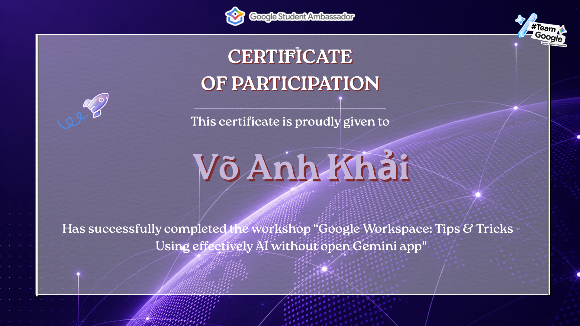 Google Workspace: Tips & Tricks - Using effectively AI without open Gemini app